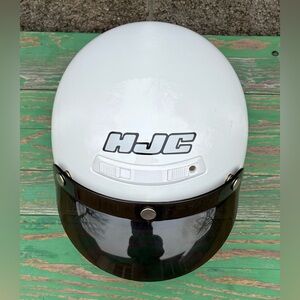 HJC CL-5 Motorcycle Helmet in white ~ Size XS DOT / Snell ~ Open Face